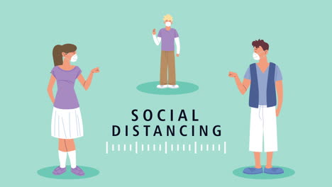 social distancing illustration