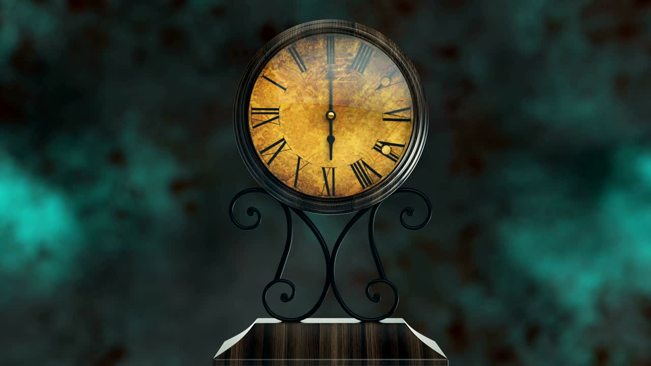 Old Clock Vintage Timelapse