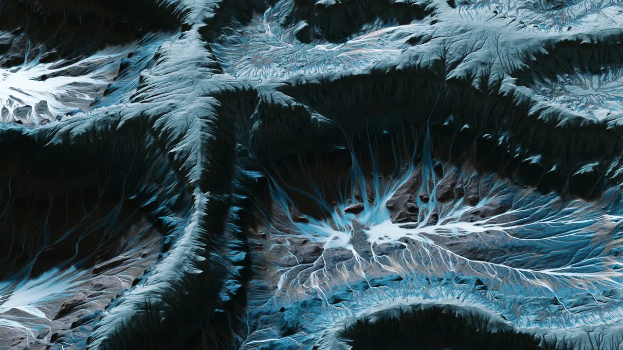 vista del paisaje del planeta alienígena