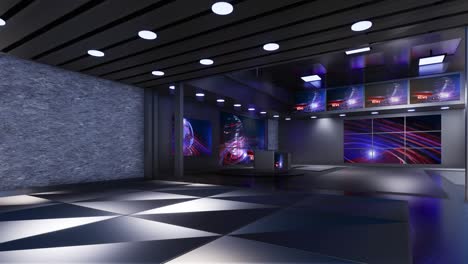 3d virtual tv studio news