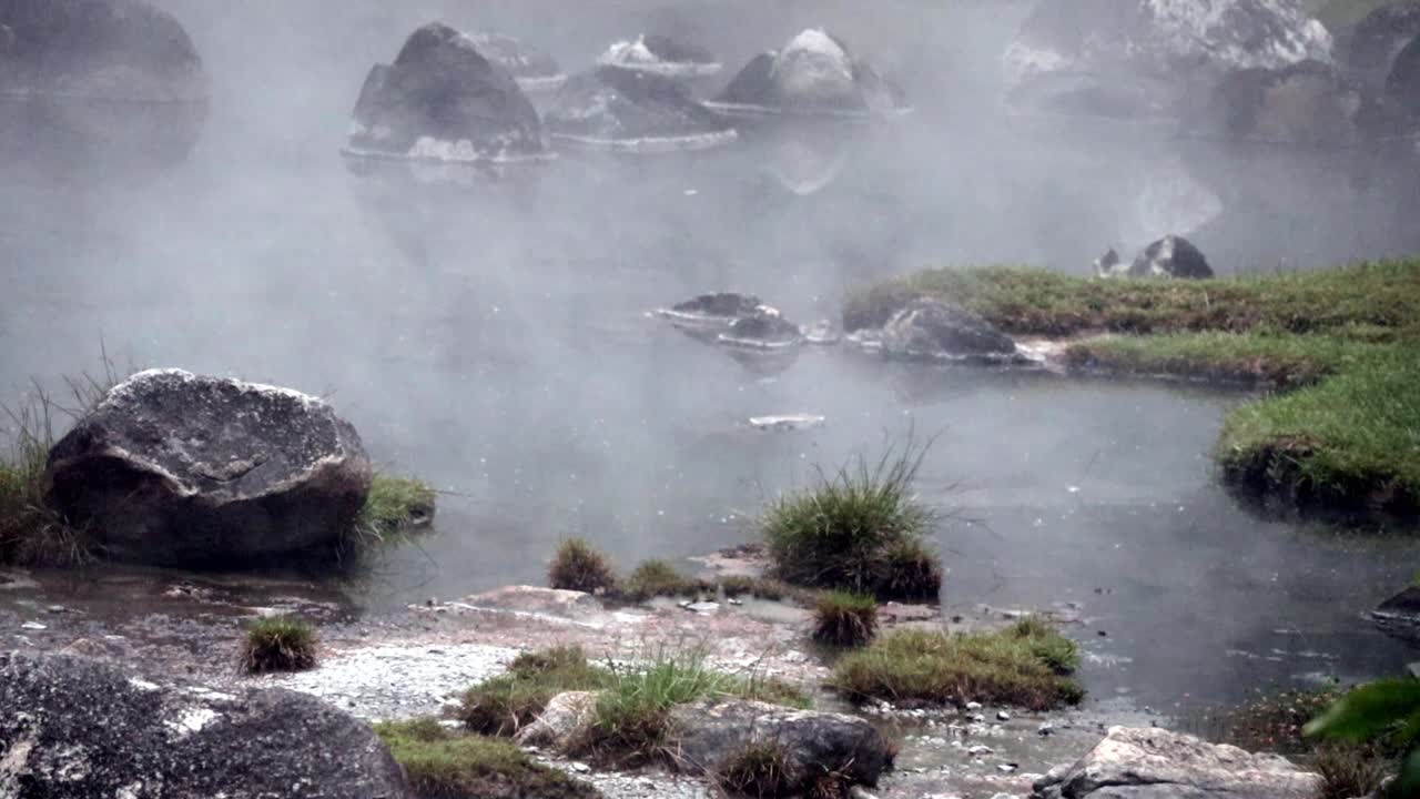 태국 의 흡연 하는 온천