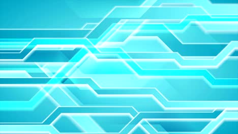 animación de video de alta tecnología abstracta azul brillante