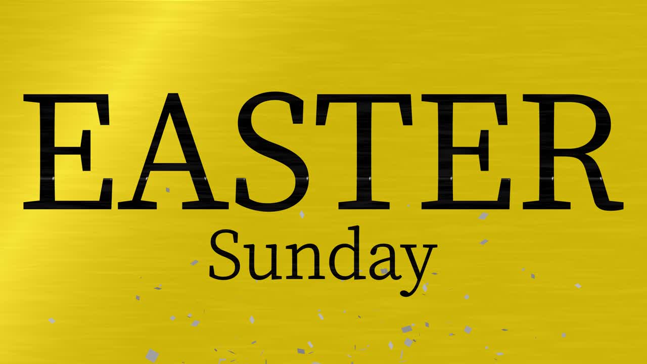 Domenica di Pasqua evento animazione testo motion graphics