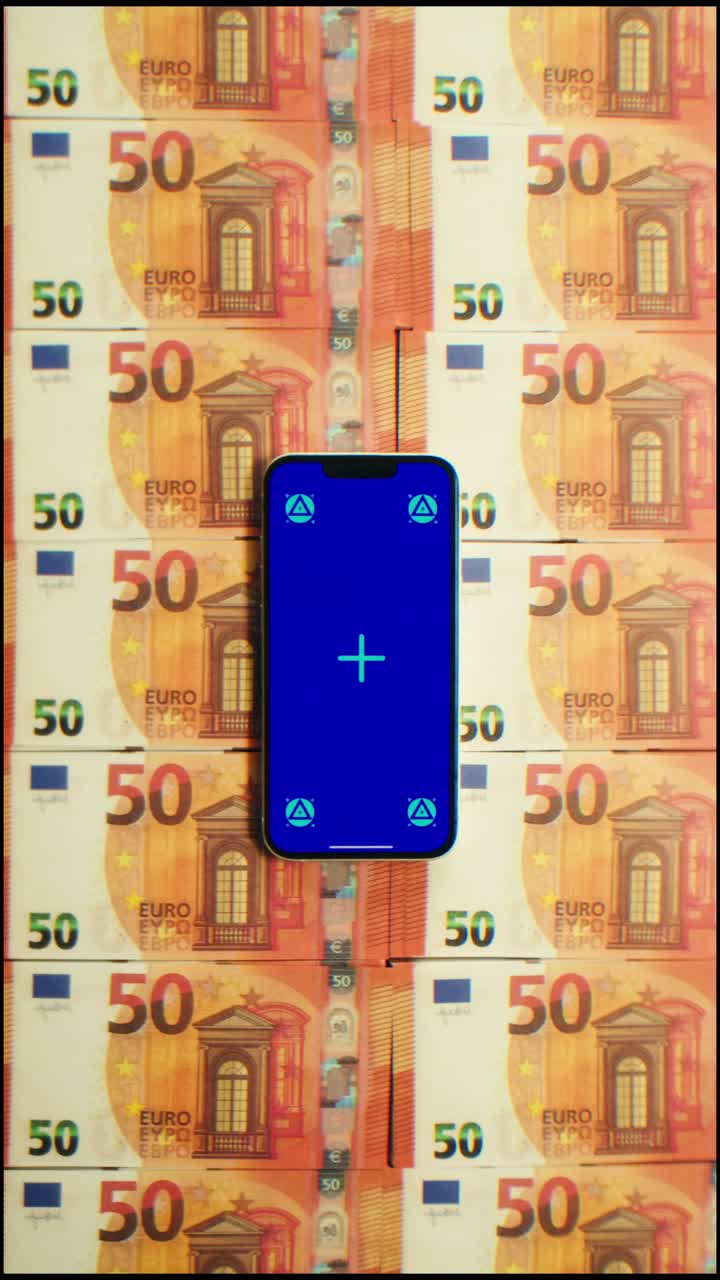 Stacks of cash dollars and euro, Banknotes counting, Specialised police officer Counting dollar euro banknotes in crime lab with machine, cashed out money, bitcoin changing, buying home flat in bank.