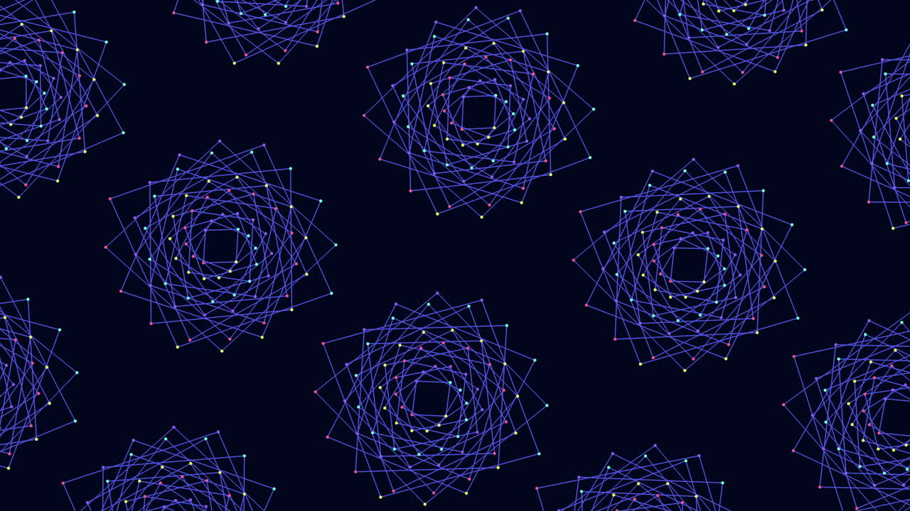 сложный рисунок синей линии сложный и яркий дизайн