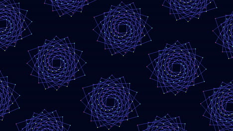 Intricate blue line pattern complex and striking design