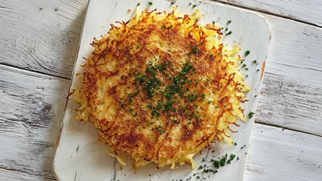 crispy hash browns with parsley