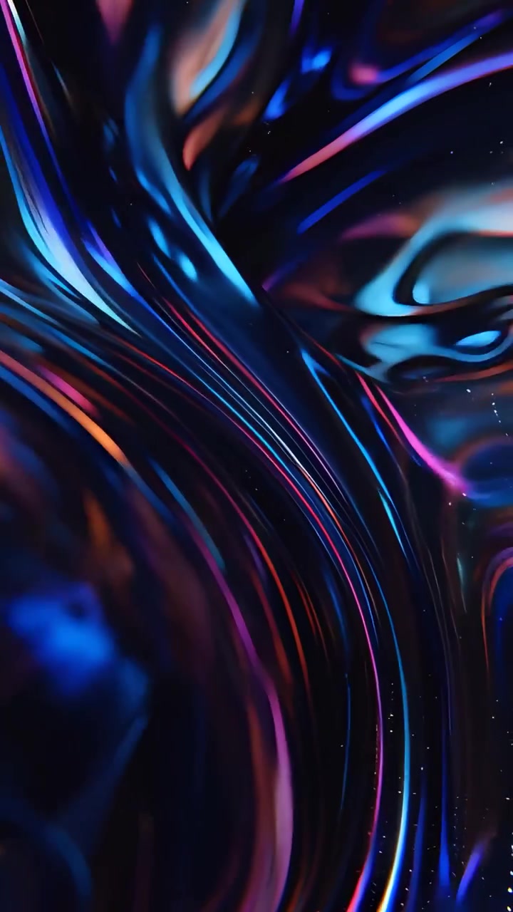 Sfondo di Onde Metalliche Astratte 4K