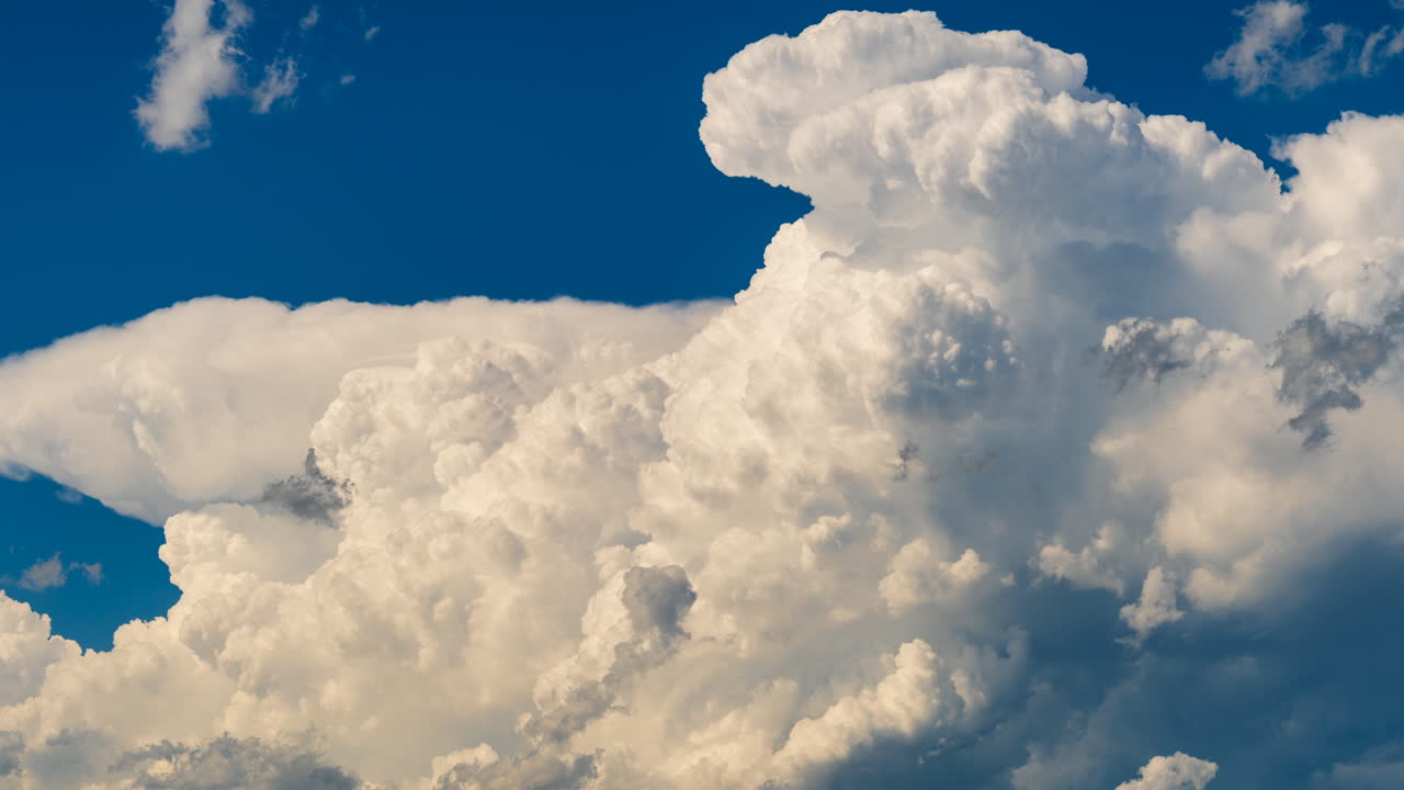 Epic dramatic sky with thunderclouds and moving storm clouds driving powerful weather