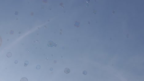 4k video slow motion  soap bubble flying in the air.