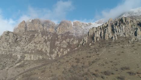 mountain landscape with snow