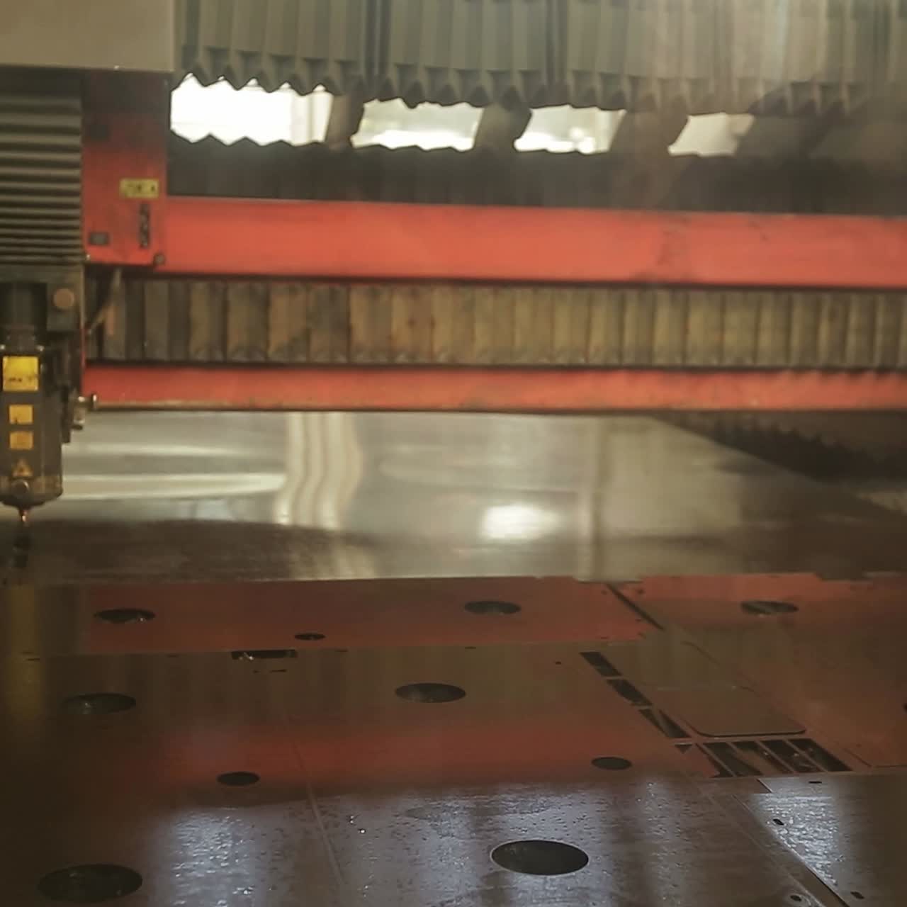 vista de un corte por plasma