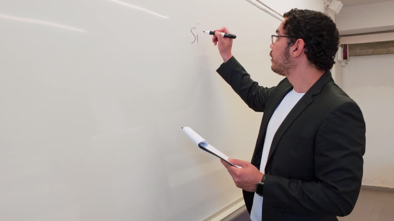 Academic Expert Demonstrating a Mathematical Proof