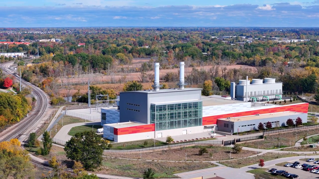 Holland Energy Park, et naturgasfyret kraftværk, der leverer energi til Holland, Michigan.