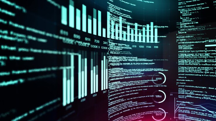 Programming code abstract technology background