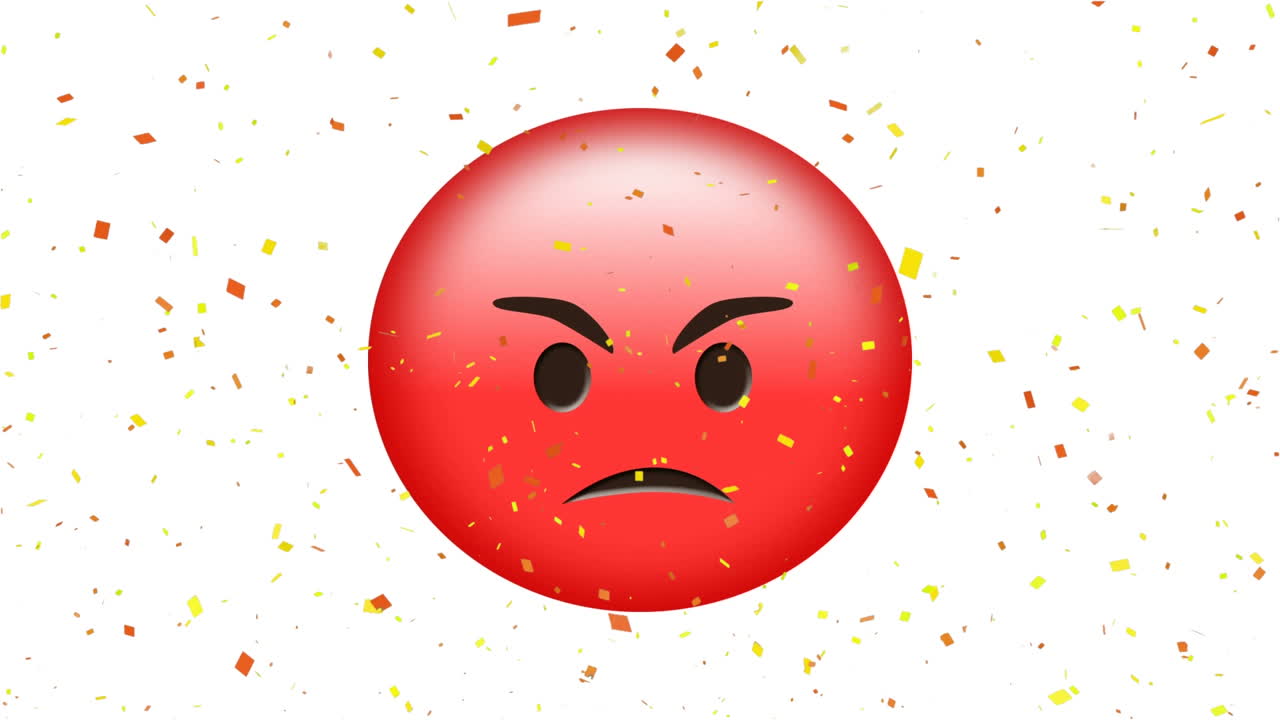 Emoji looking angry