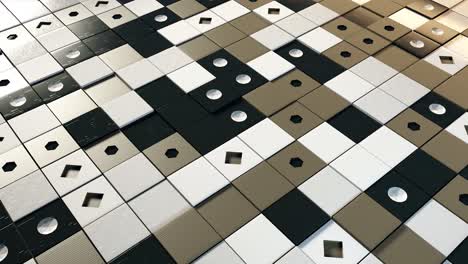 abstract geometric tile pattern