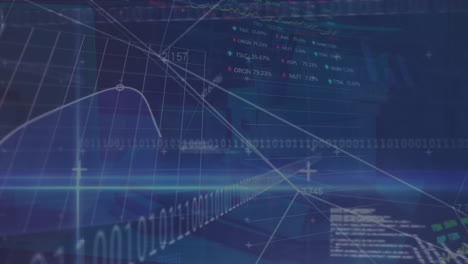 Animación-Del-Procesamiento-De-Datos-Financieros-Sobre-Codificación-Binaria