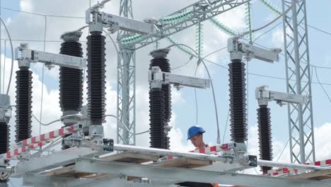 construction of a transformer substation