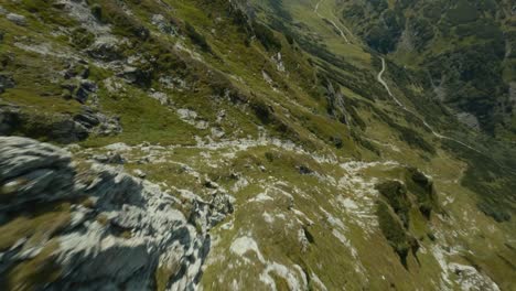 fotografía aérea, panorama en la cima de la montaña en austria
