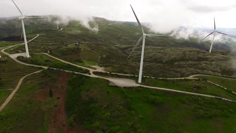 wind turbine, wind farm aerial view