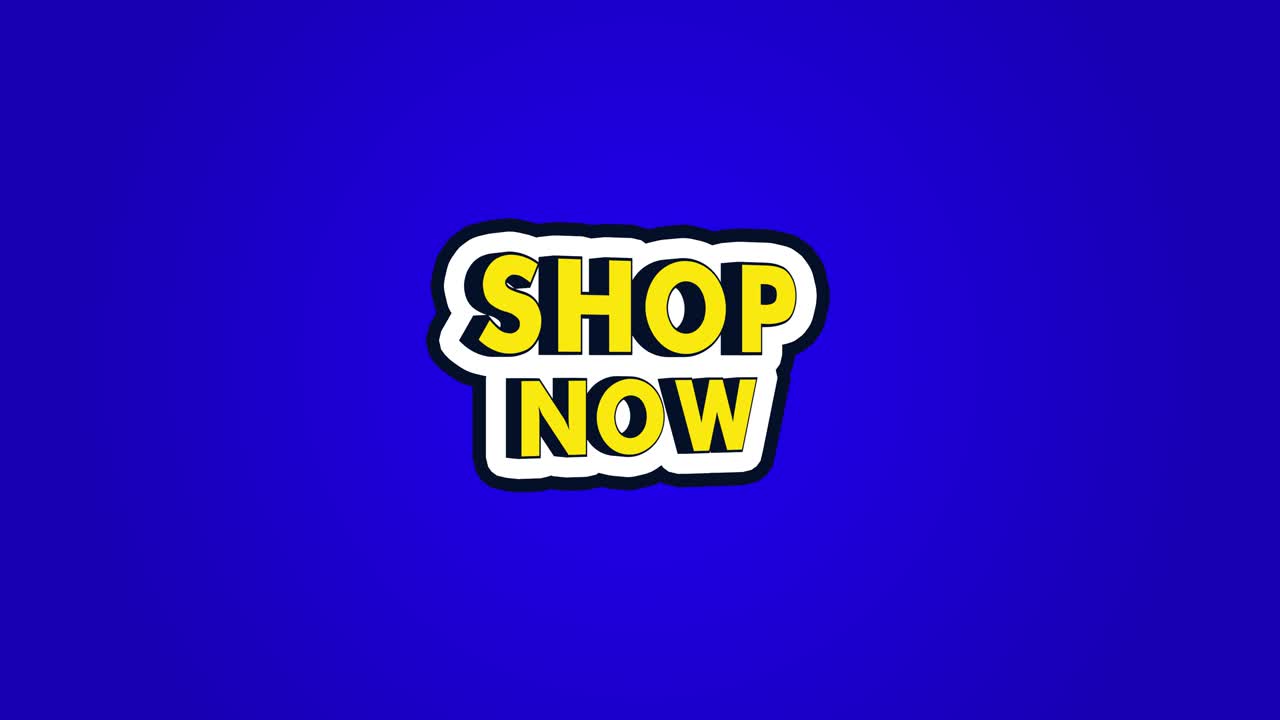 Shop Now Sales Offer Shopping Banner for Marketing Promotion Social Media Motion Graphics Text