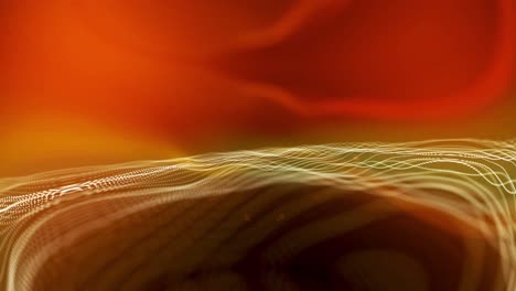 colorful abstract wavy line motion background. colorful techy dot line animation.