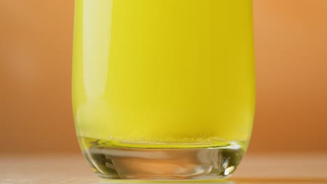 yellow liquid in a glass