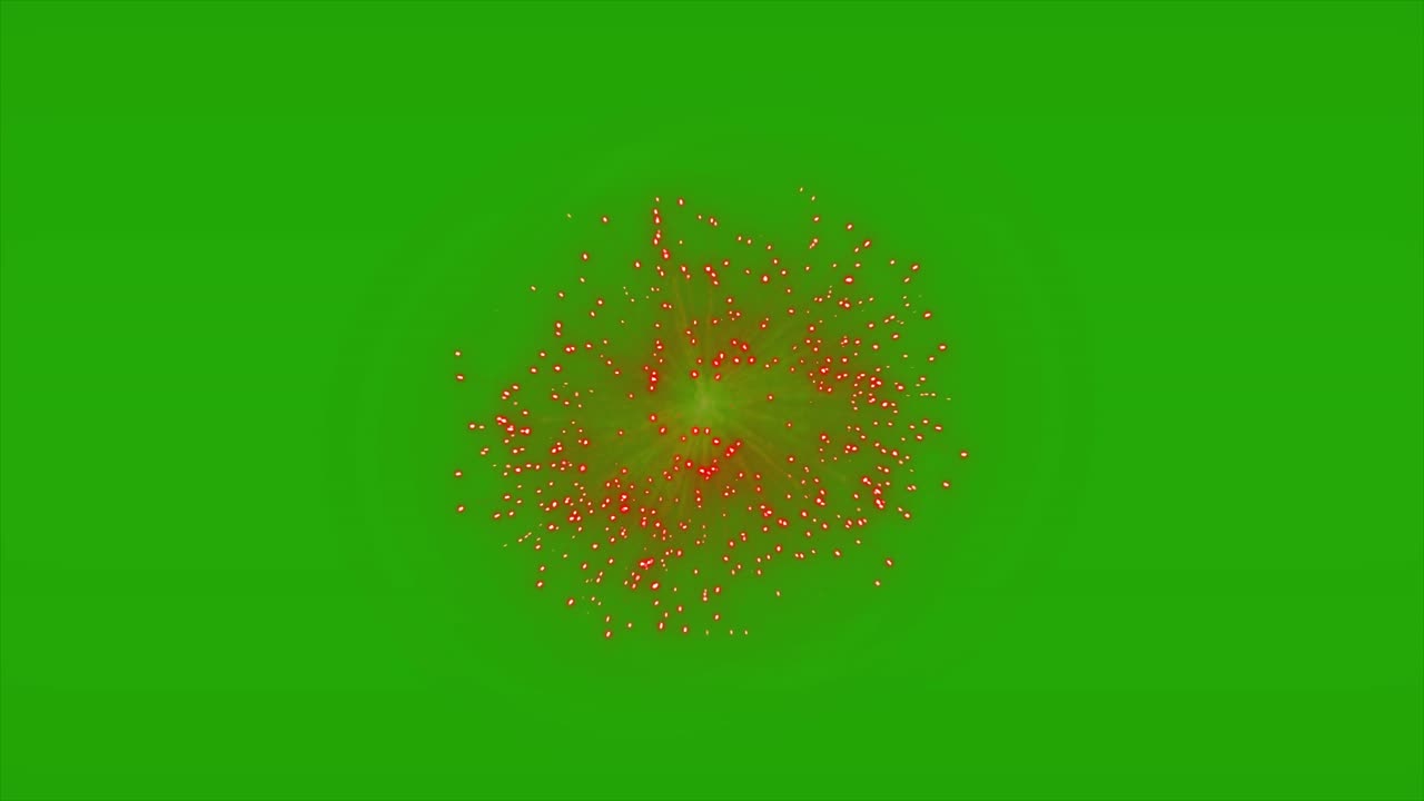 efecto de explosión de la pantalla verde