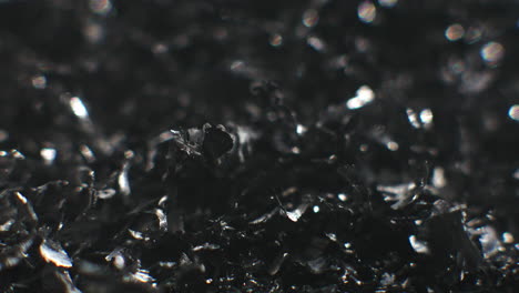 metal fillings macro shot