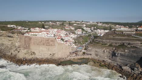 Azenhas-do-Mar,-seaside-town-in-the-municipality-of-Sintra,-Portugal