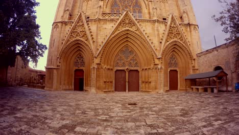 cathedral of st. nicholas / lala mustafa pasha mosque is the largest medieval building in famagusta and was commenced in 1300 ad