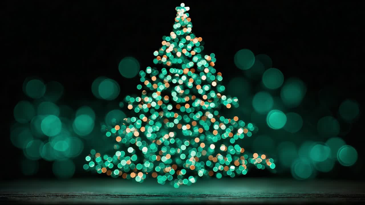 A Beautifully Illuminated Christmas Tree Glows with a Magical Array of Twinkling Lights, Creating a Warm and Inviting Atmosphere for the Holiday Season