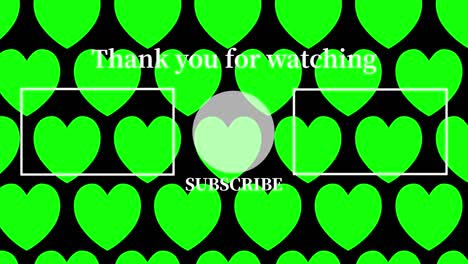 movimientos simples del corazón tarjeta de finalización pantalla de finalización gráficos de movimiento
