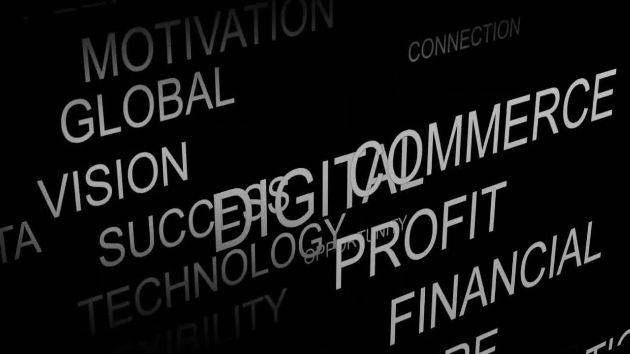 términos de negocio de desplazamiento de animación de acciones