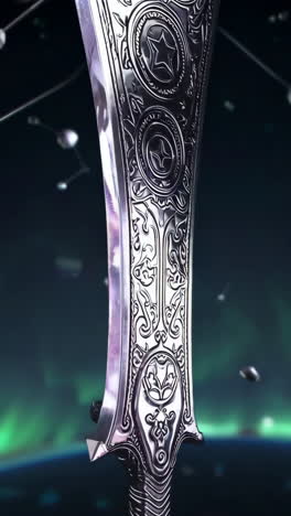 fantasy sword in space