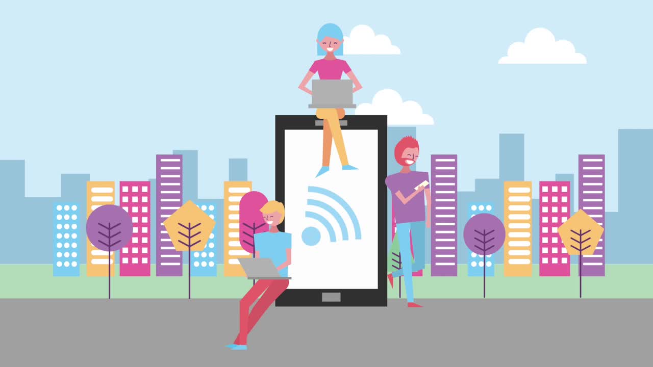 animación de personas y paisajes