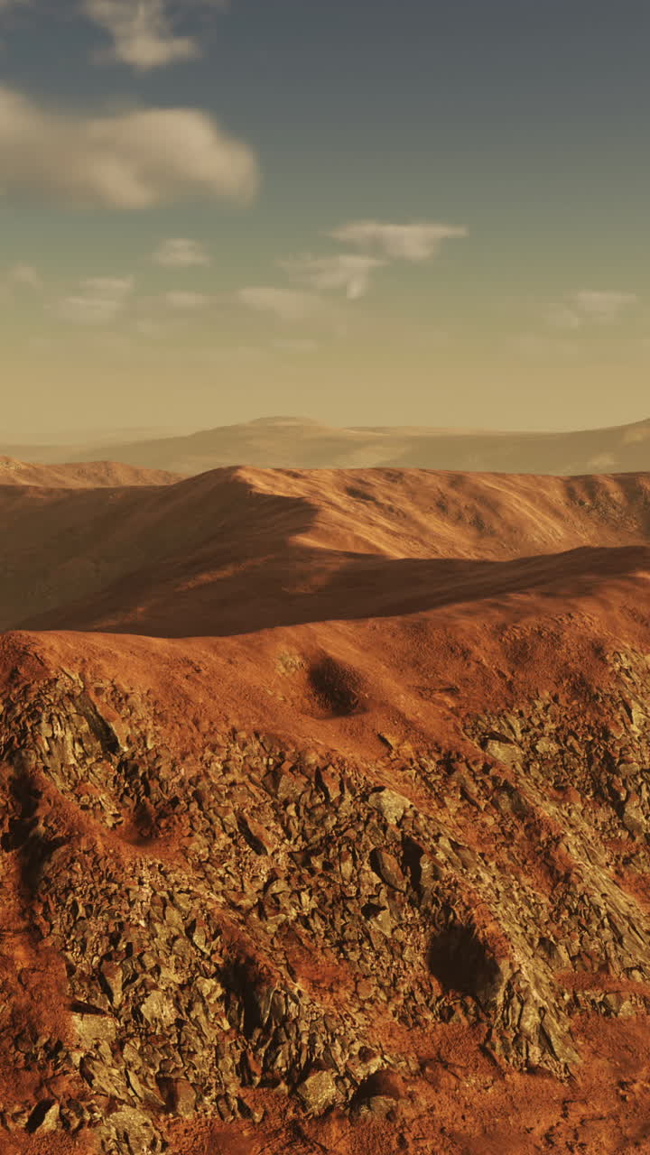 Vista aerea di montagne di roccia rossa