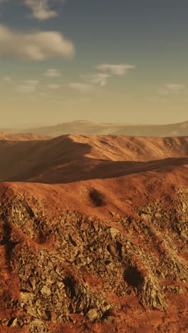 aerial view of red rock mountains