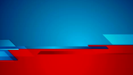 blue red contrast technology geometric video animation