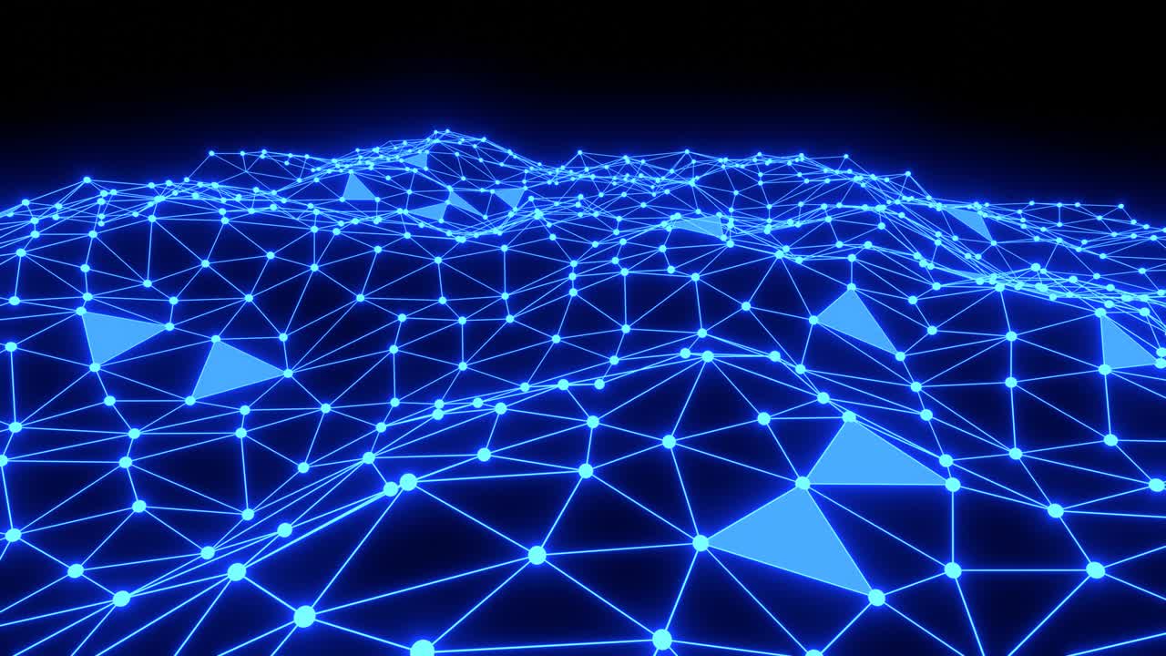 Triangle plexus geometric background