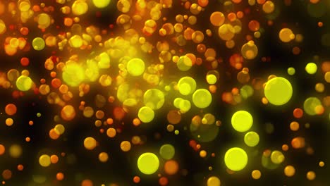 christmas background with glittering gold circles bokeh. computer generated 3d rendering