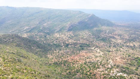 Farm-farmland-agriculture-landscape-Rural-Rustic-village-of-north-Kenya-Green-forest-aerial-view-and-environmental-technology-concept