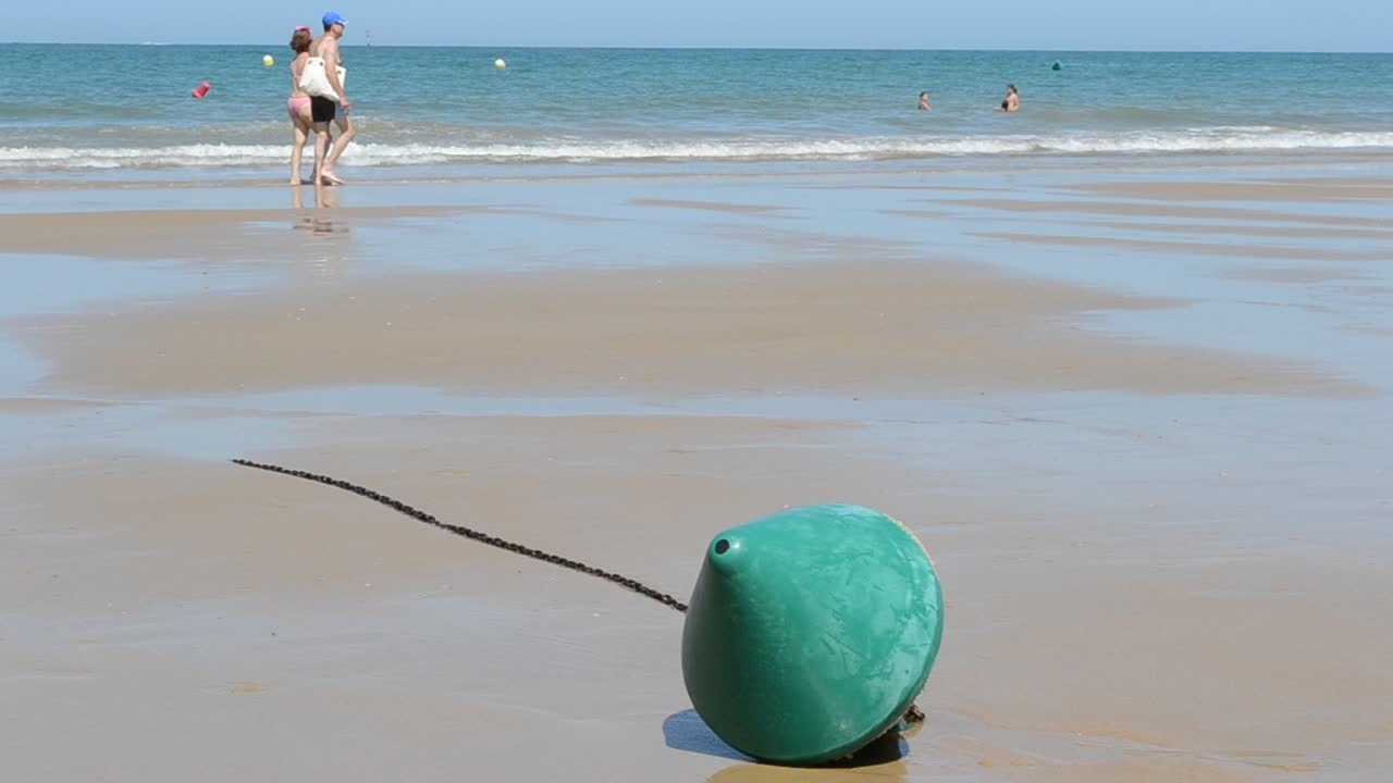 Costa del Océano Atlántico. Desembocadura. Chipiona, la ciudad en Andalucía, España