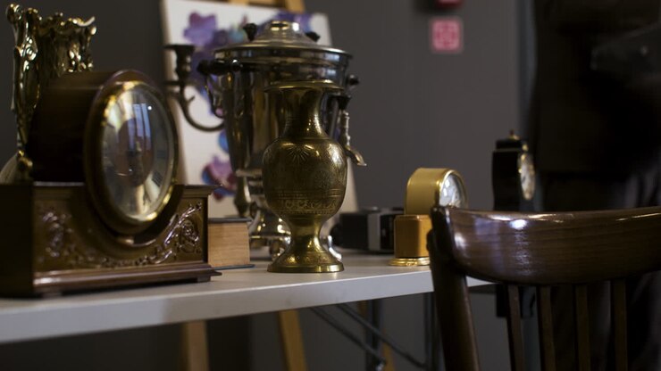 Antiques on a table
