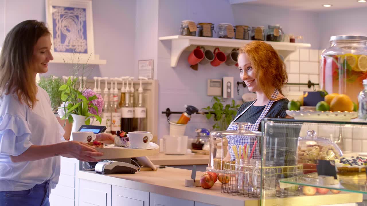 Barista working at cafe