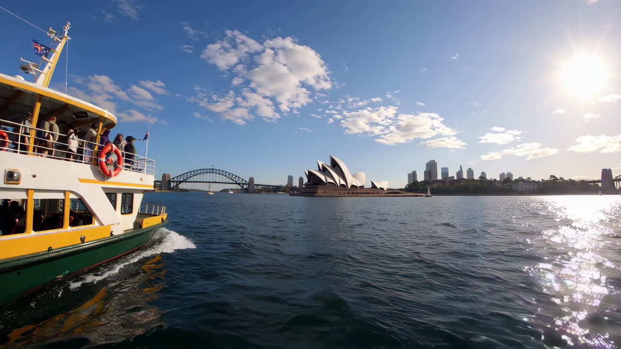 Sydney Harbour Ferry and Opera House View