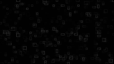 abstract dark background with animated black edges of a square grid