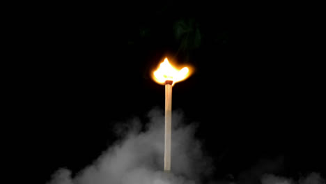 fósforo ardiente y humo