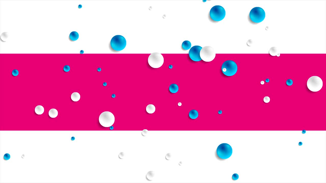 컬러풀한 추상 기술 비디오 애니메이션으로 공이 있습니다.